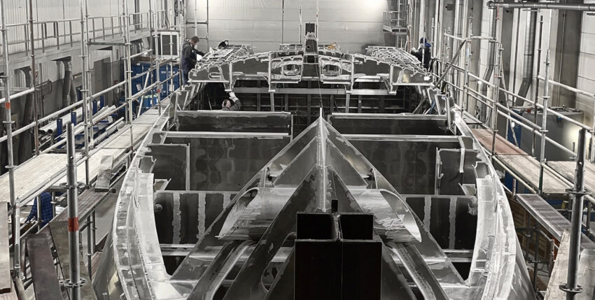 The new customs boats are made of aluminium