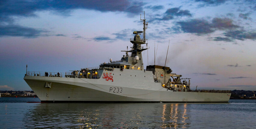 HMS Tamar, a boat of the British River class