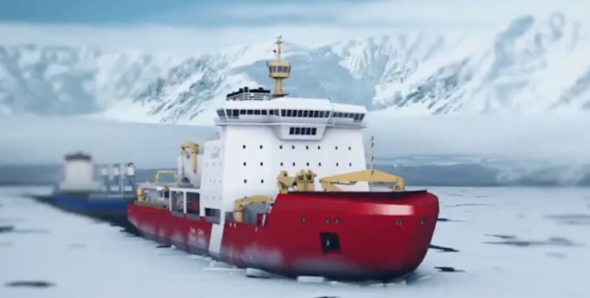 Illustration des zukünftigen Eisbrechers