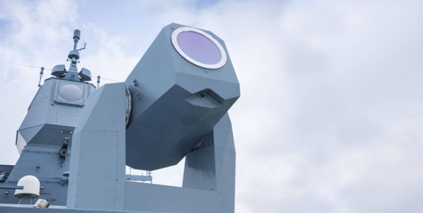 Versuchslaser von MBDA auf der Fregatte Sachsen