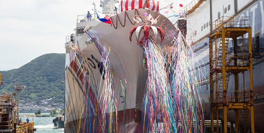 Launch of the first MRRV at Mitsubishi
