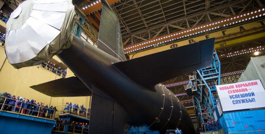 Jasen-M class in the shipyard