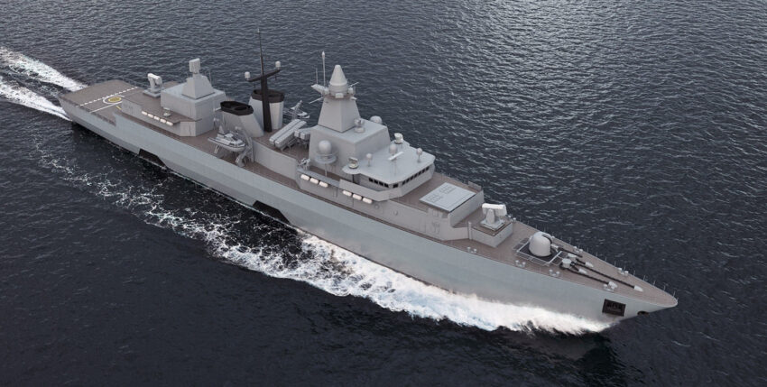 F 123 mit neuer Radarausstattung von Saab