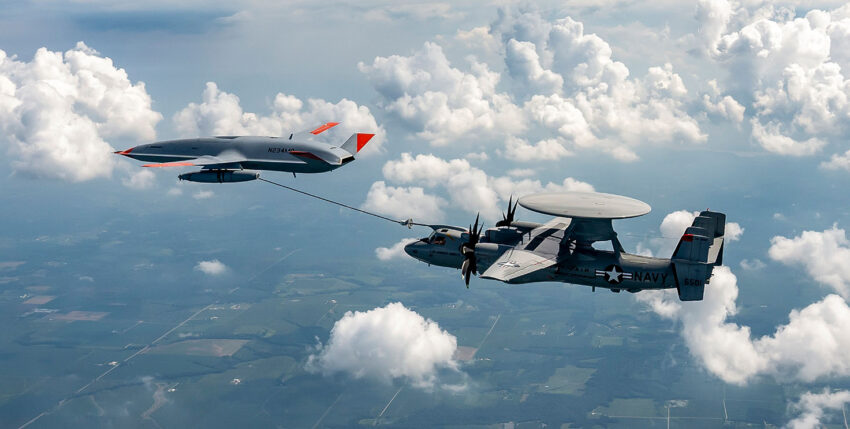 Air refuelling by the MQ-25 T1