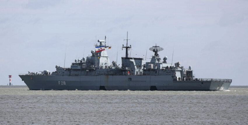 Auslaufen der Fregatte „Mecklenburg-Vorpommern“ zur VJTF (Very High Readiness Joint Taskforce) an der Nordflanke. Foto: Leon Rodewald