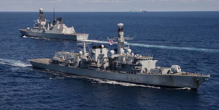 HMS „Iron Duke“ (F234) und HMS „Richmond“ (F239). Foto: Royal Navy