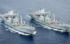 RFA tankers „Wave Knight“ and „Wave Ruler“. Picture: Royal Navy
