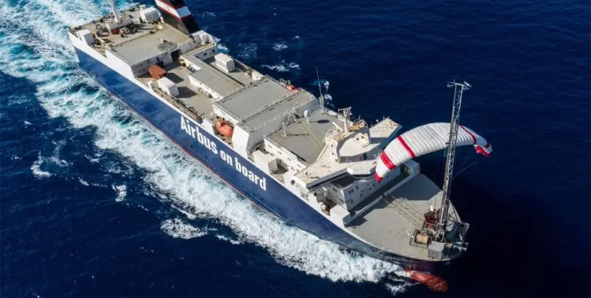 Seawing von Airseas als windunterstützter Antrieb in der kommerziellen Schiffahrt. Foto: Airseas