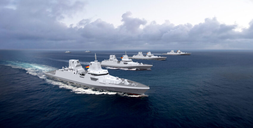 Neubauvorhaben, Fregatte F126. Grafik: Damen Shipyards