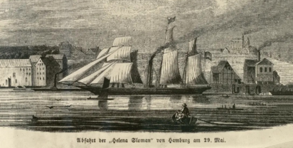 HELENA SLOMAN im Jahr 1850. Quelle: Staatsarchiv Hamburg