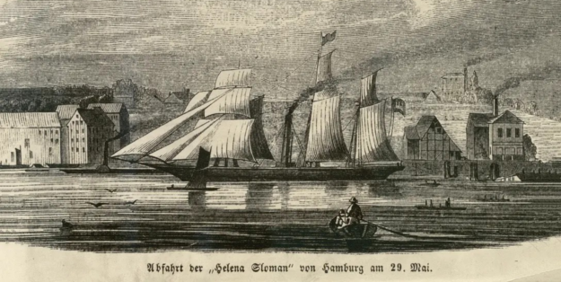HELENA SLOMAN im Jahr 1850. Quelle: Staatsarchiv Hamburg