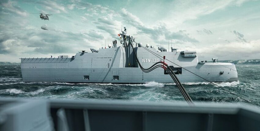 Design for the Naval Tender Vessel 130 from NVL, graphic: NVL