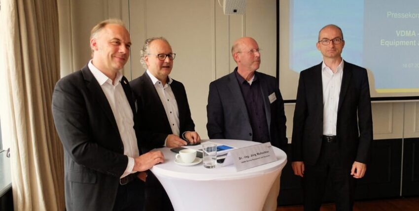 Stellten sich der Presse: Dr. Lars Greitsch, Dr. Jörg Mutschler, Martin Johannsmann und Hauke Schlegel (v.l.)