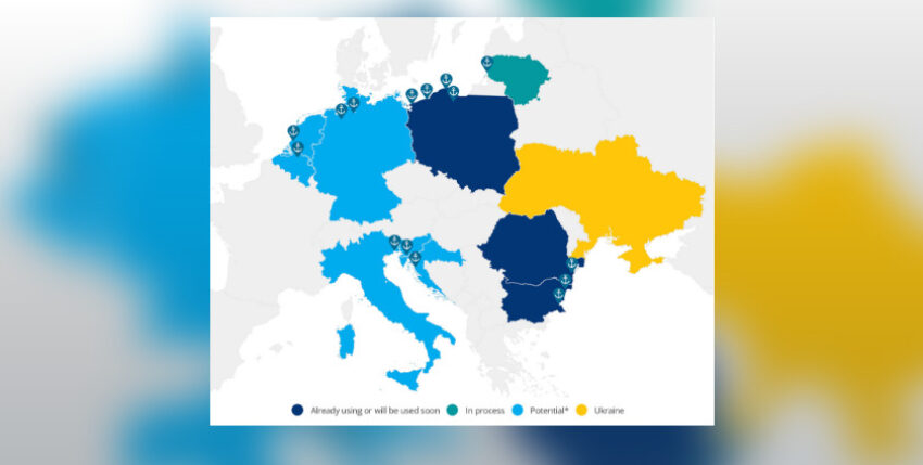 Main seaports for exports offered by other countries, photo: https://www.euractiv.com/