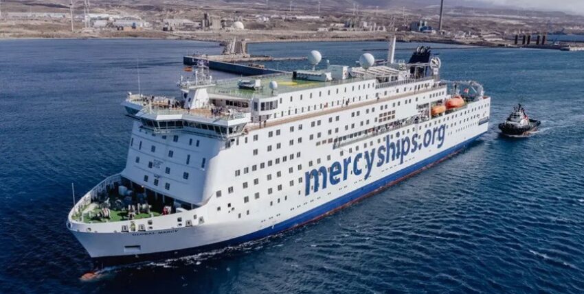 Global Mercy - deutsches Hospitalschiff im humanitären Einsatz. Foto: mercyships.de
