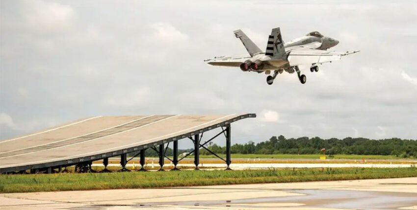 Startversuche der F/A-18E Super Hornet auf der NAS Patuxent River, USA. Ende 2020. Foto: Boeing