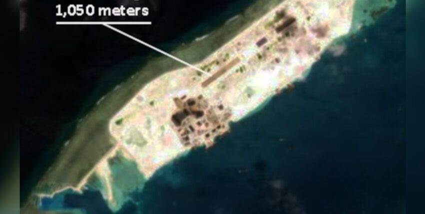 MFO header post 840x428 px - 110 A new runway is being built on 'Barque Canada Reef'. Source: Planet Labs/RFA