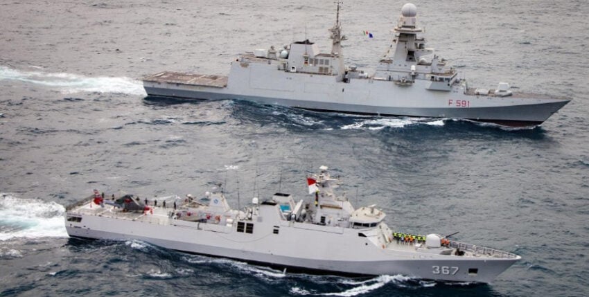 European Union and Indonesia organise first joint naval exercise in the Arabian Sea, photo: militaryleak.com