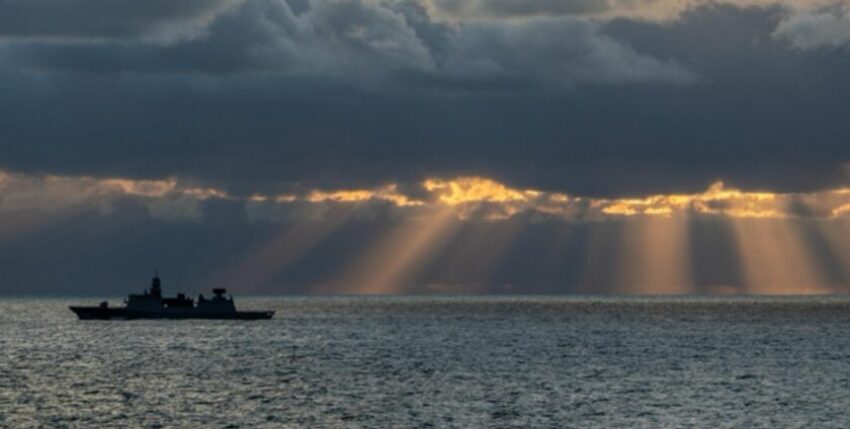 Dutch naval vessel patrolling the North Sea. Photo: NDL-MoD