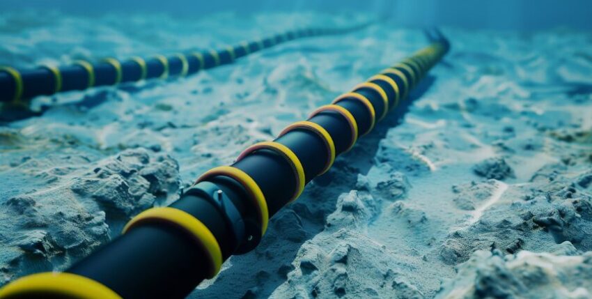 3D-Rendering eines Unterseekabels. Bild: Adobe Stock