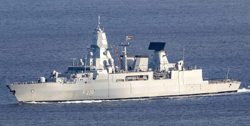 Deutsche Fregatte "Hamburg" der Sachsen-Klasse (F 124), Foto: Michael Nitz
