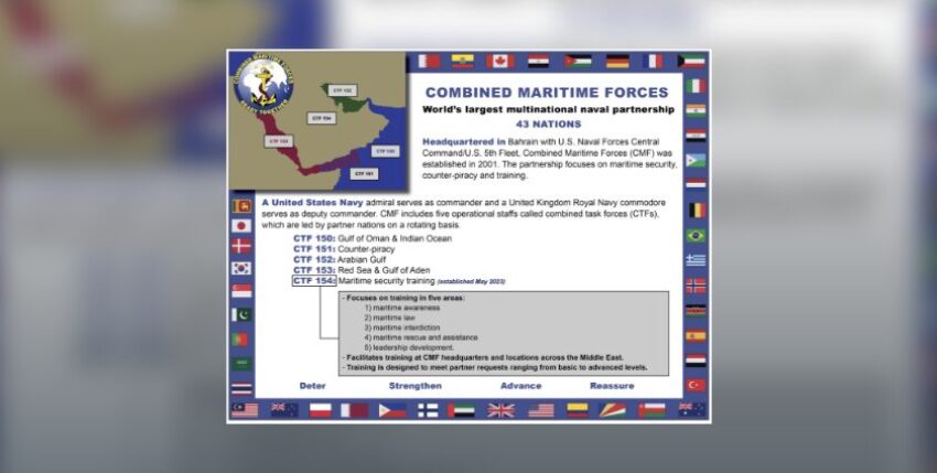 Seegebiete und Aufgaben der CMF. Bild: CMF