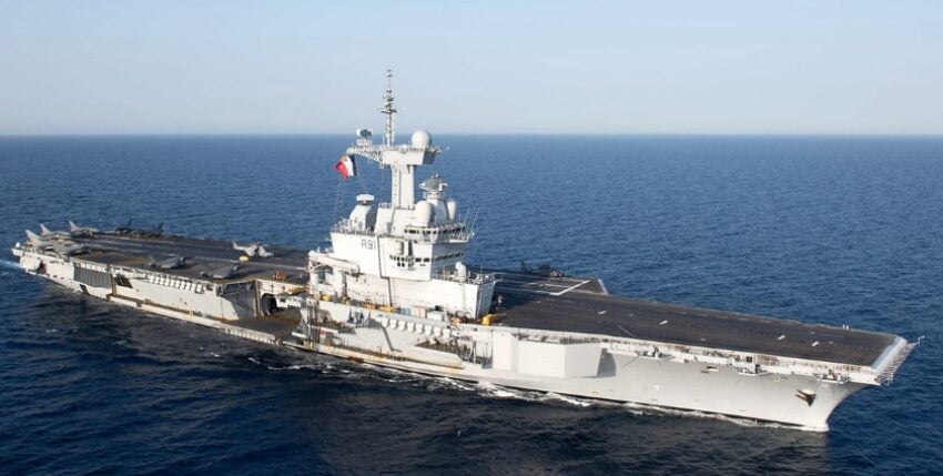 Französischer Flugzeugträger "Charles de Gaulle" im Roten Meer. Foto: U.S. Navy/J.L.Leonard