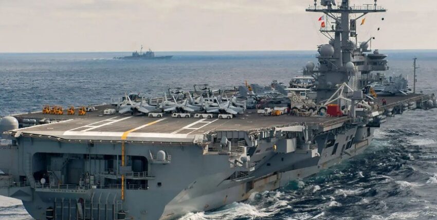 Bild-TV war an Bord der "Bush" - sehenswert! Foto: US-Navy