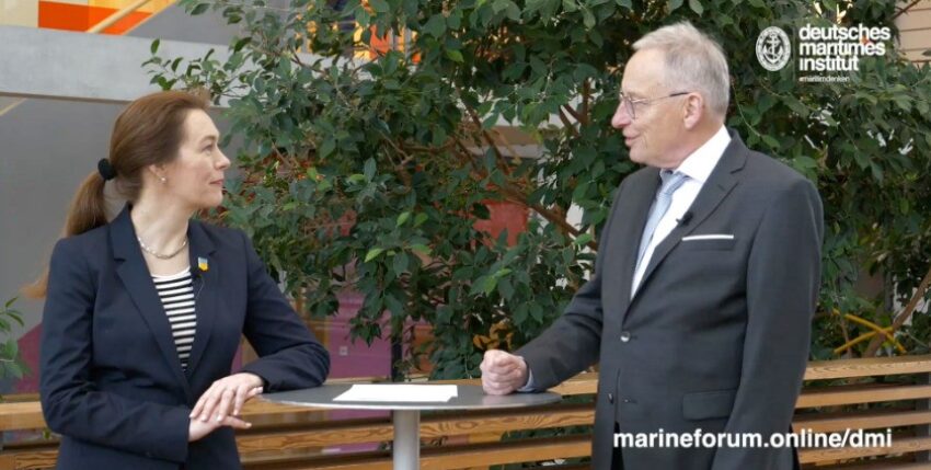 Präsident und Konteradmiral a.D. Karsten Schneider und Vizepräsidentin Dr. Sarah Kirchberger
