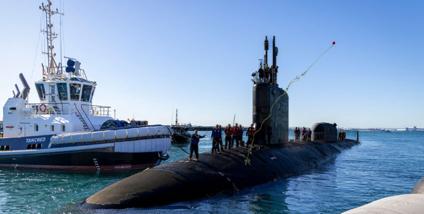 USS NORTH CAROLINA calling at the Western Australian port of Rockingham. Photo: US Navy