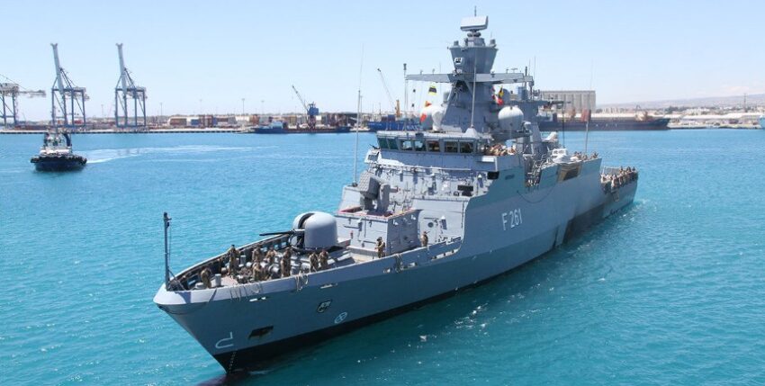 Korvette Magdeburg im Hafen von Limassol, Foto: Bw/Unifil