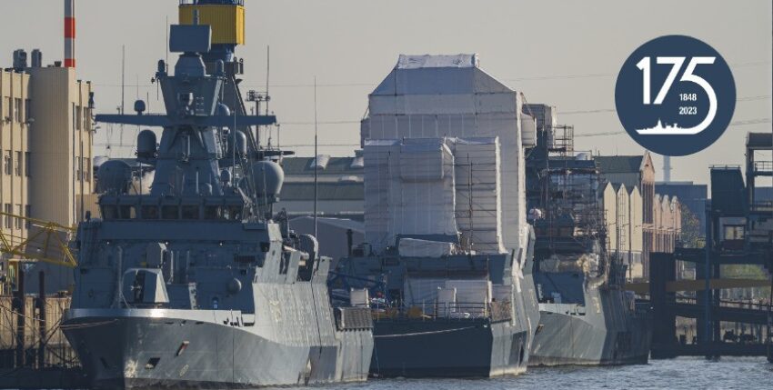 Korvetten 130 des zweiten Loses in der Werft, Foto: Archiv Redaktion