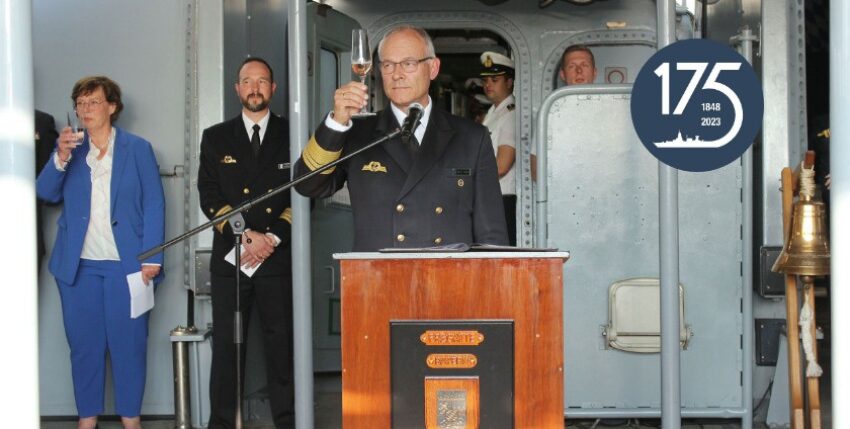 Reception frigate BAYERN, Photo: MTG Marinetechnik GmbH