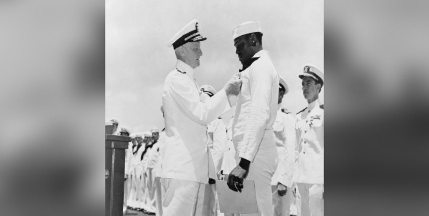 Nimitz and Miller. Photo: US Navy