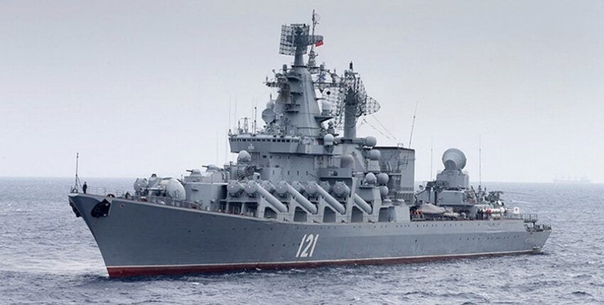 "Moskva" - the flagship of the Russian Black Sea Fleet. Photo: Vadim Savitsky/Russian Defence Ministry Press Service via AP. www.realcleardefense.com