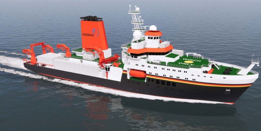 In future, the Meteor IV will carry out important work in maritime research, graphic: Fassmer/Meyer