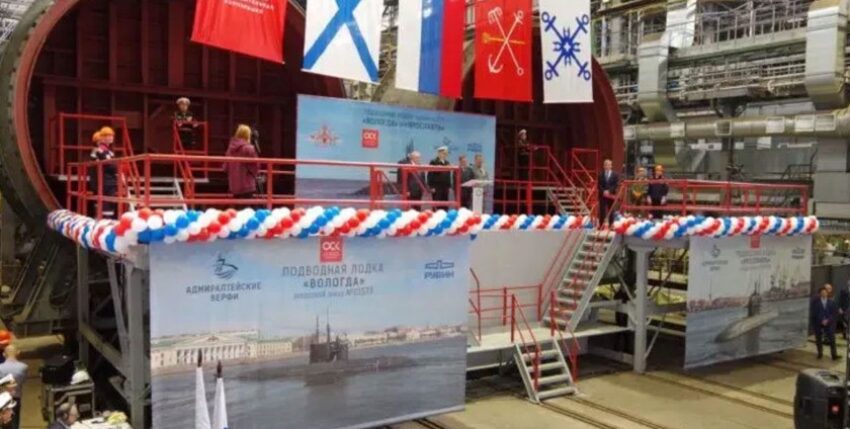 MFO Header Beitrag 840x428 px – 54 Kiellegung Boot 4 und 4 der Lada-Klasse in Sankt Petersburg. Foto: Admiralty Shipyard