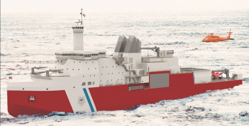 Konzeptbild des künftigen Eisbrechers, Foto: Bollinger Shipyards