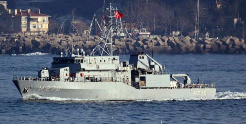 Der Minenjäger "Akcay" der Aydin-Klasse