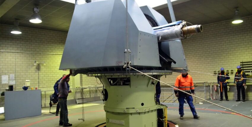 Training gun OTO 127 at the Parow naval technology school