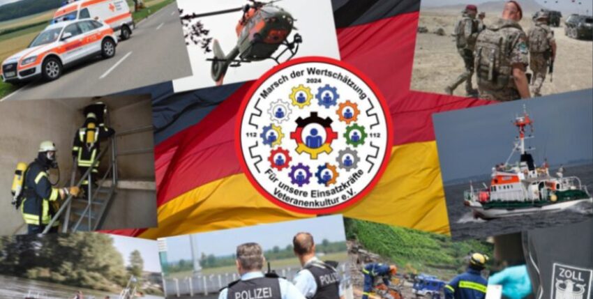 MFO header post 840x428 px -- Invitation to the March of Appreciation 2024. graphic: Veteranenkultur e. V.