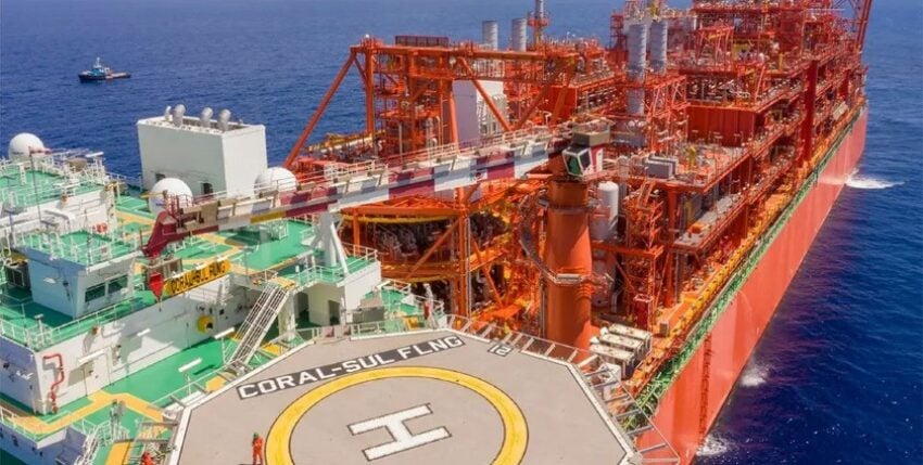 Mozambique's floating LNG terminal "Coral Sul". Photo: Eni, Italy