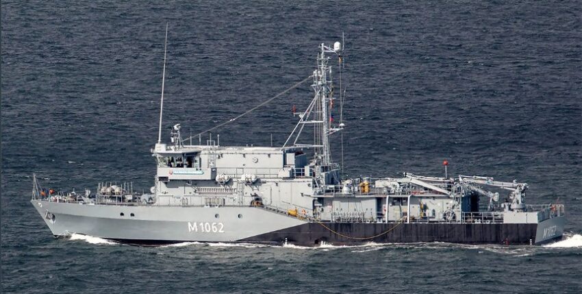 Minesweeper class 332 "Sulzbach-Rosenberg" of the German Navy. Photo: Michael Nitz