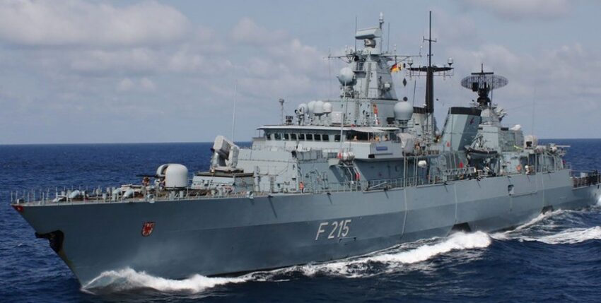 A frigate of the German Brandenburg class, photo: bundeswehr.de