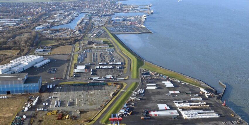Harbour expansion for wind energy, image: Agentur für Wirtschaftsförderung Cuxhaven