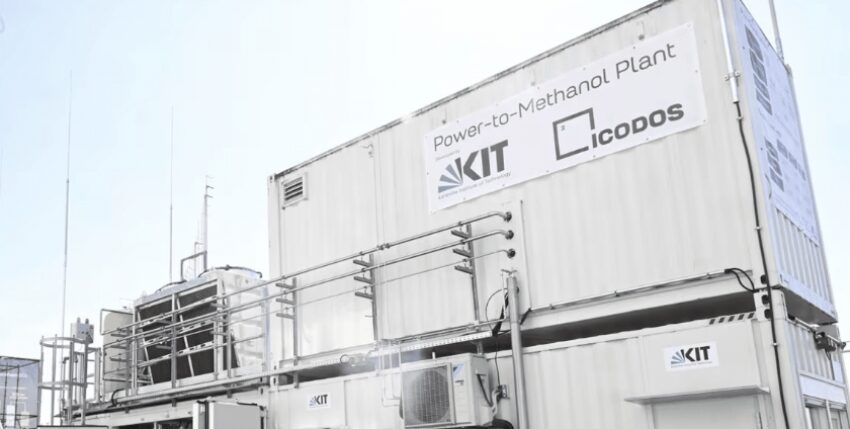 Demonstrator Biogas zu Methanol. Foto: ICODOS