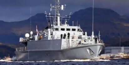 The "Capitan Constantin Dumitrescu" is officially put into service. Picture: Royal Navy