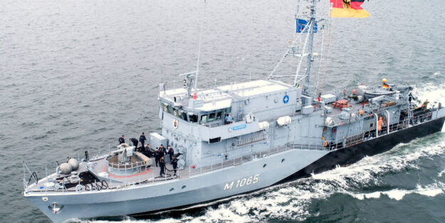Minesweeper class 332 "Dillingen" of the German Navy. Photo: Michael Nitz