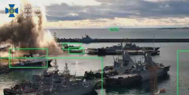 Screenshot webcam Novorossiysk naval base. Photo: SBU