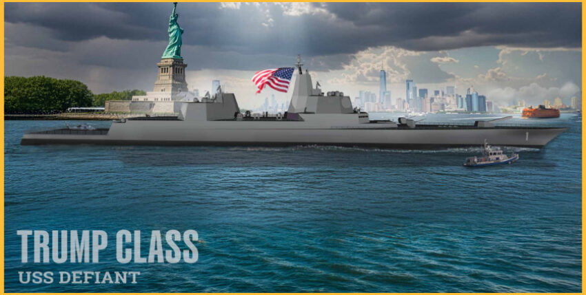 Kernelement der Golden Fleet: Schlachtschiff der Trump-Klasse. Grafik: USDoW